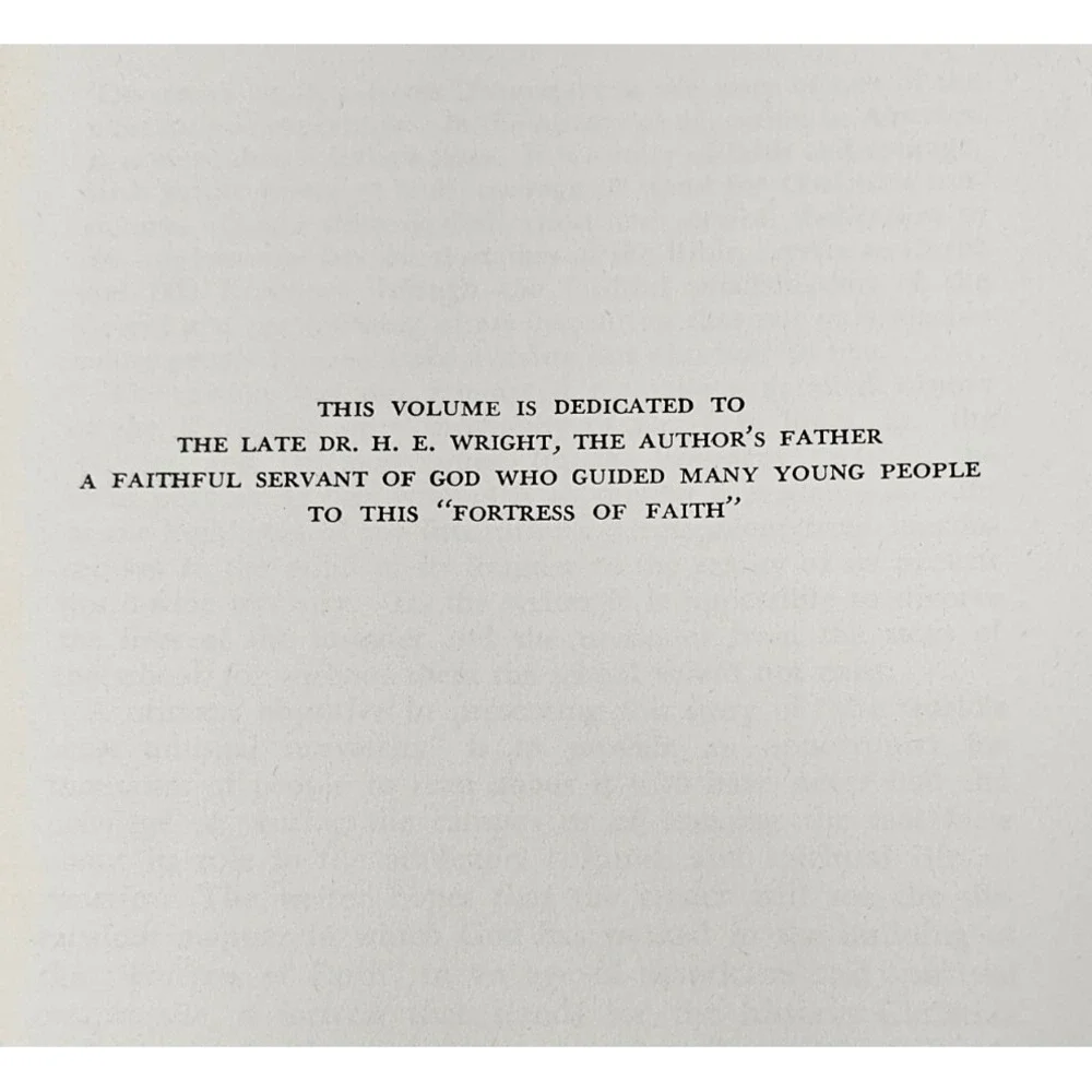 Fortress Of Faith By Melton Wright The Story Of Bob Jones University 1st Edition
